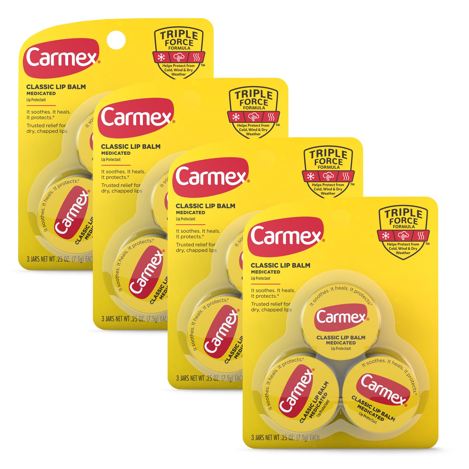 Amazon.com : Carmex Medicated Lip Balm Jar, Lip Moisturizer for
